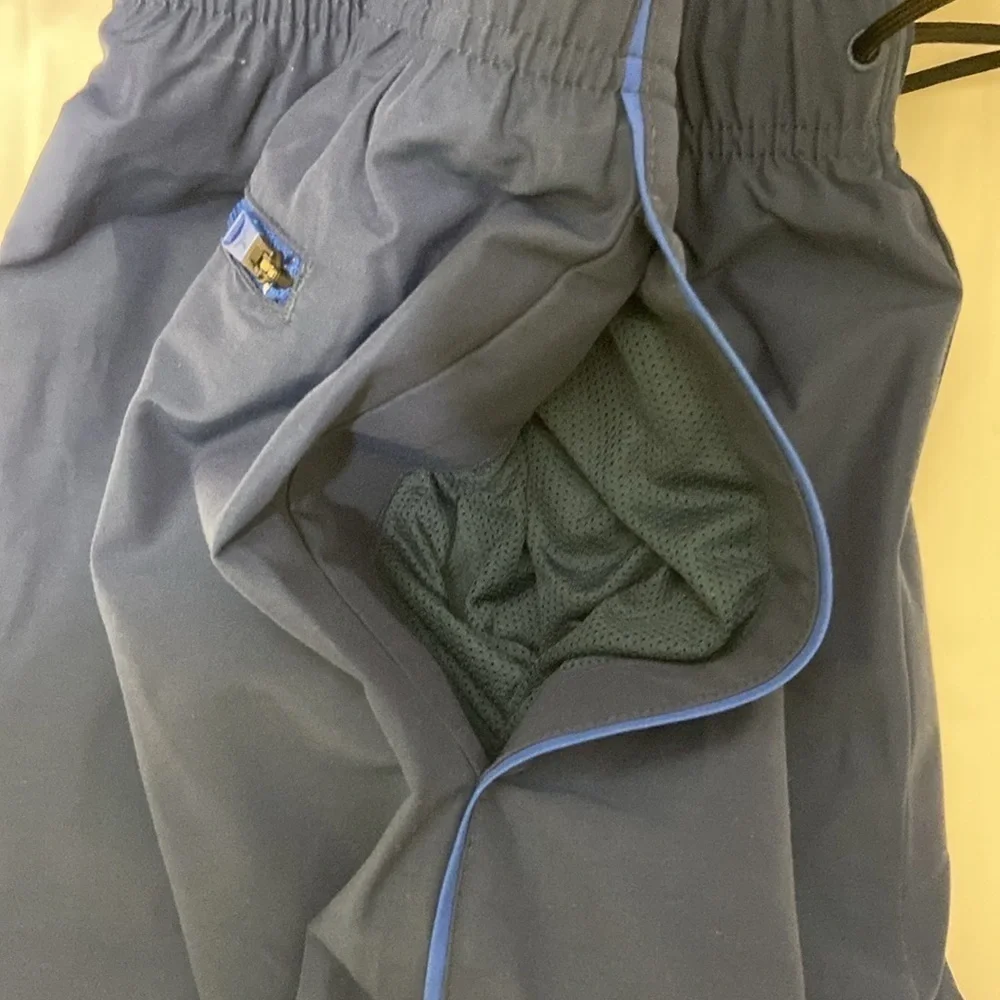 JORDAN MEN BLUE ELASTIC WAIST STANDARD FIT LONG TRACK PANT